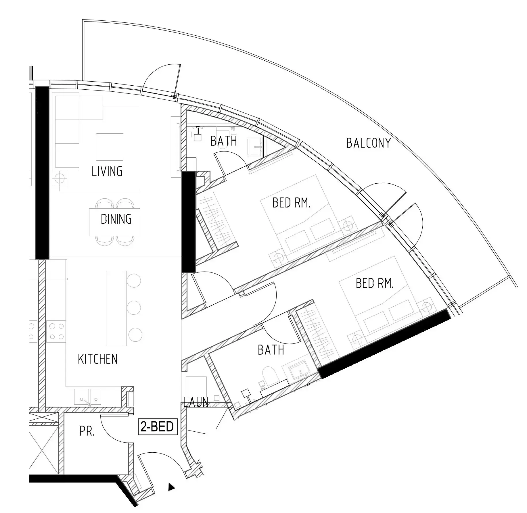 2 bedroom layout