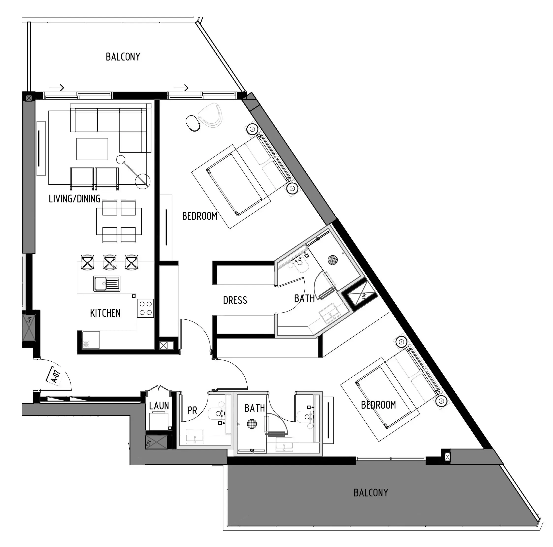2 bedroom layout