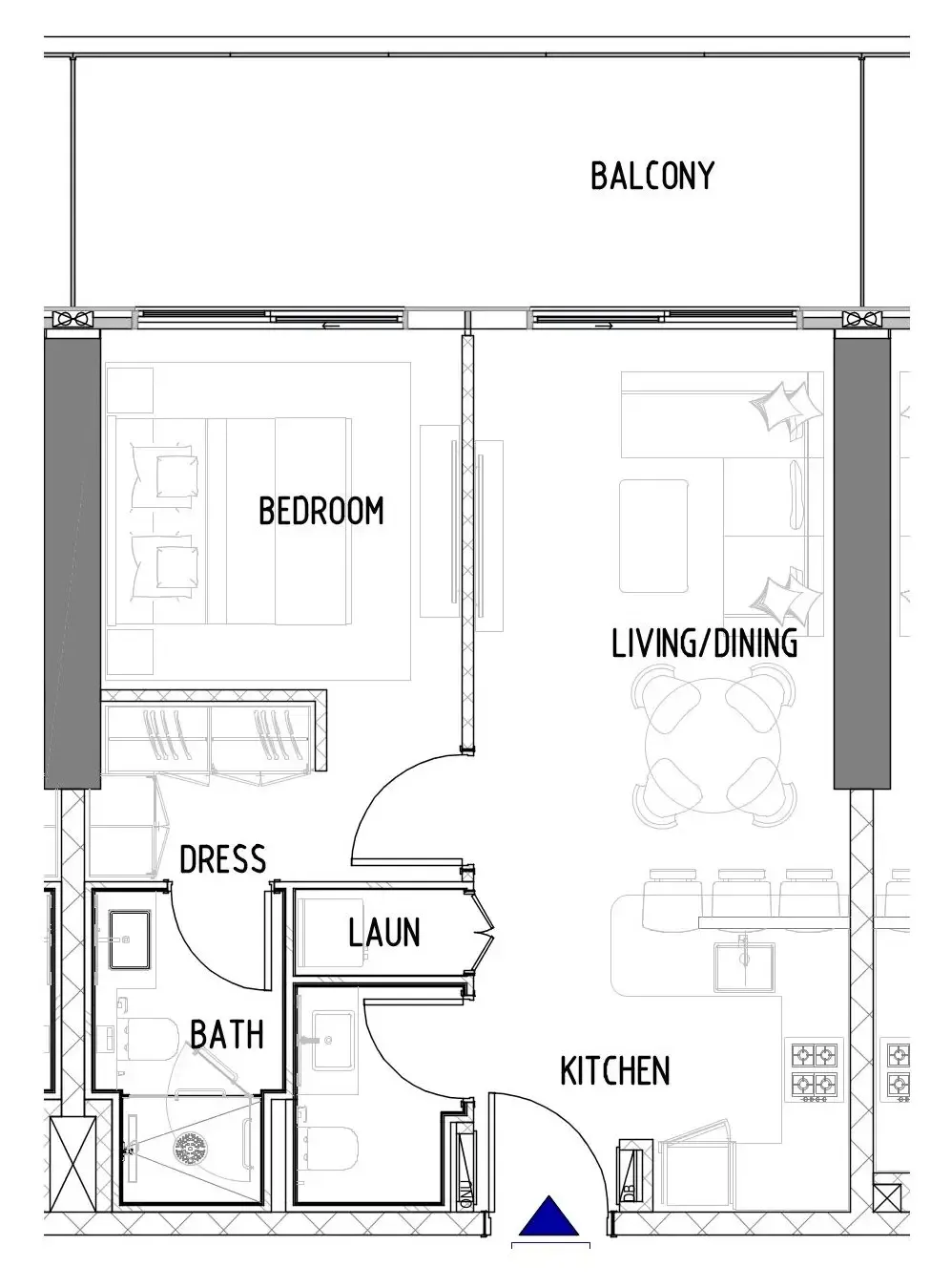 1 bedroom layout