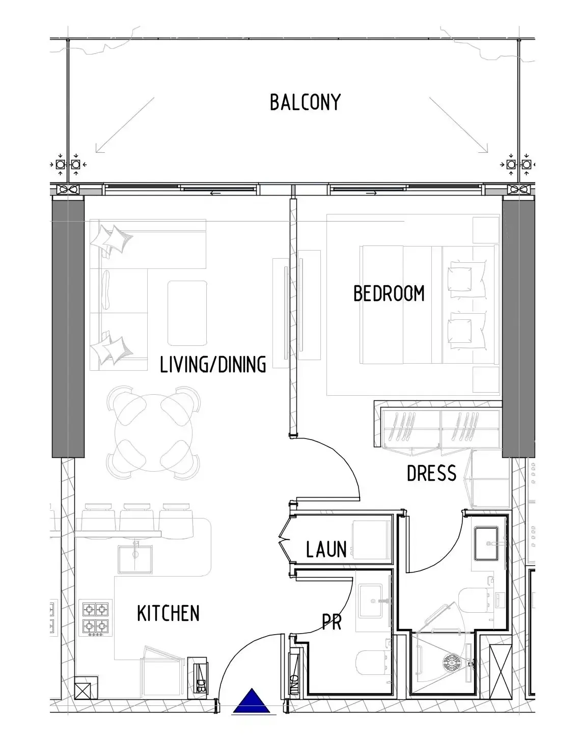 1 bedroom layout