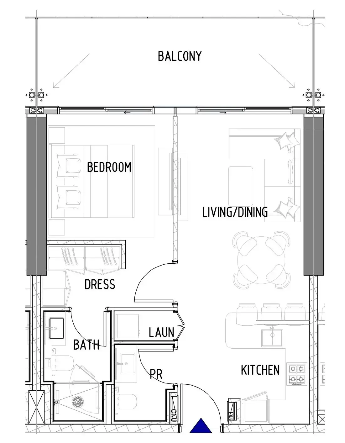 1 bedroom layout