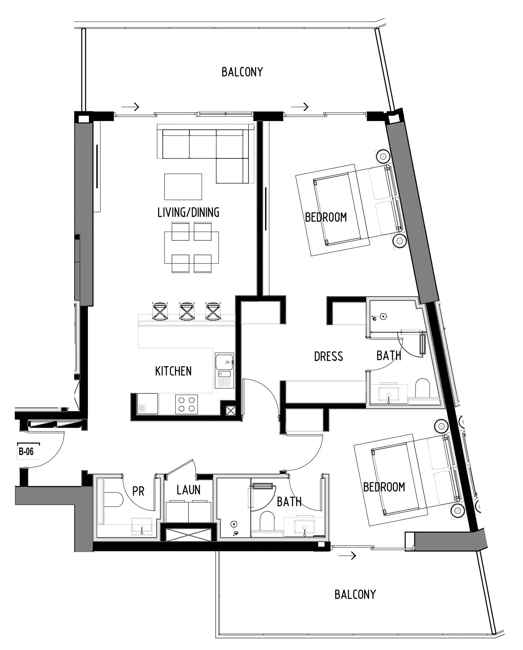 2 bedroom layout