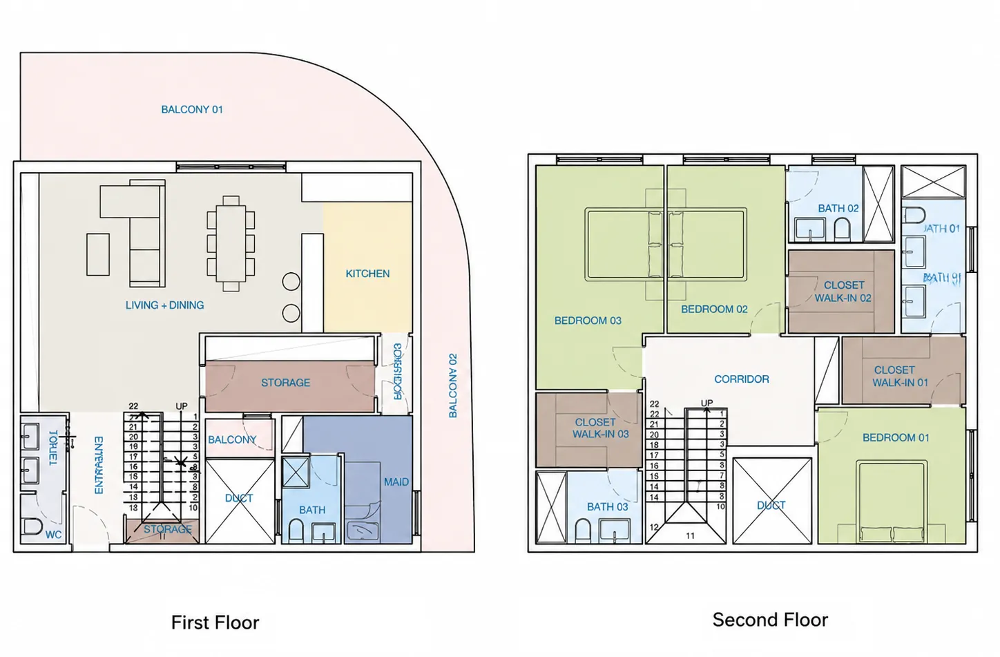 3 bedroom layout