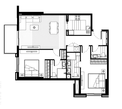 2 bedroom layout