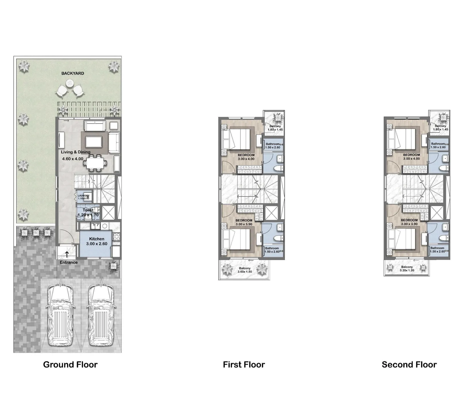 4 bedroom layout