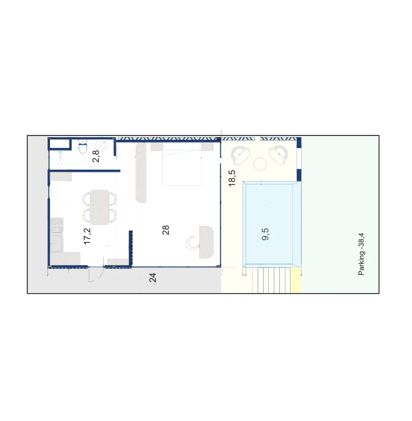 1 bedroom layout