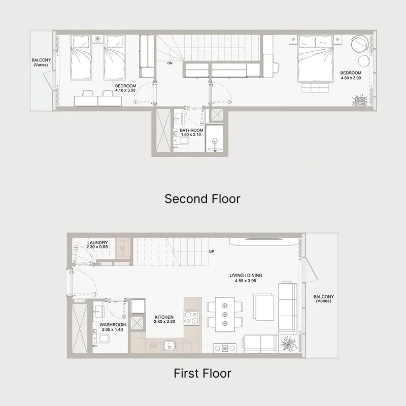 2 bedroom layout