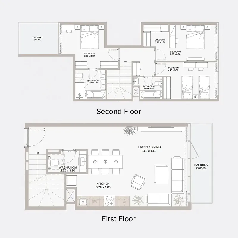 3 bedroom layout