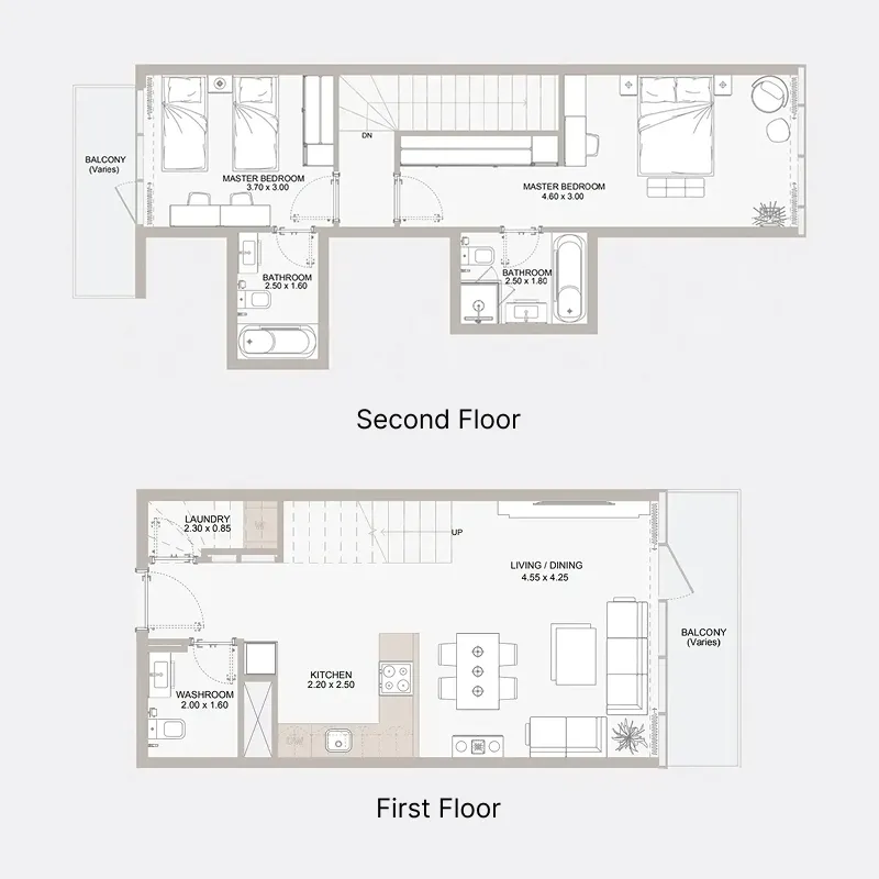 2 bedroom layout