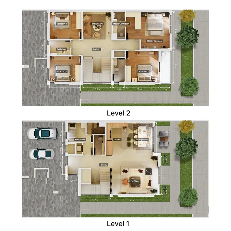 4 bedroom layout