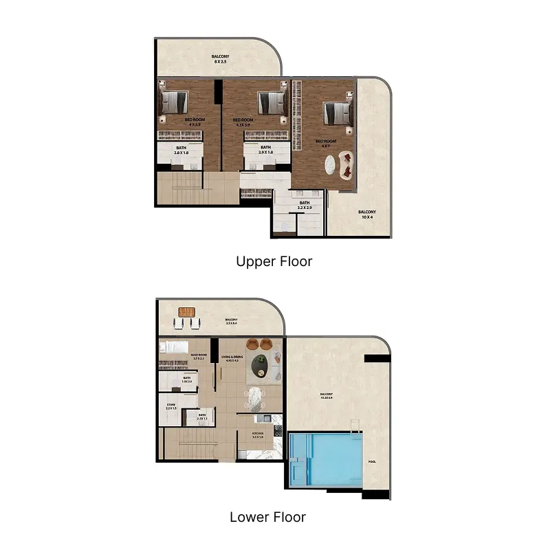 3 bedroom layout