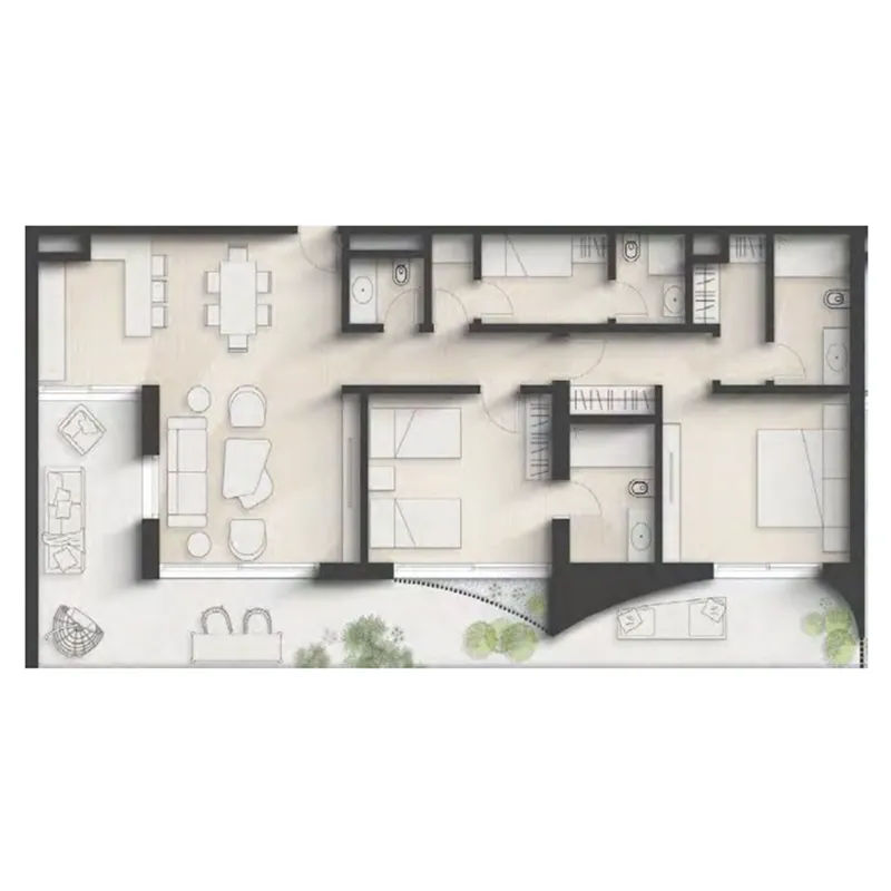2 bedroom layout