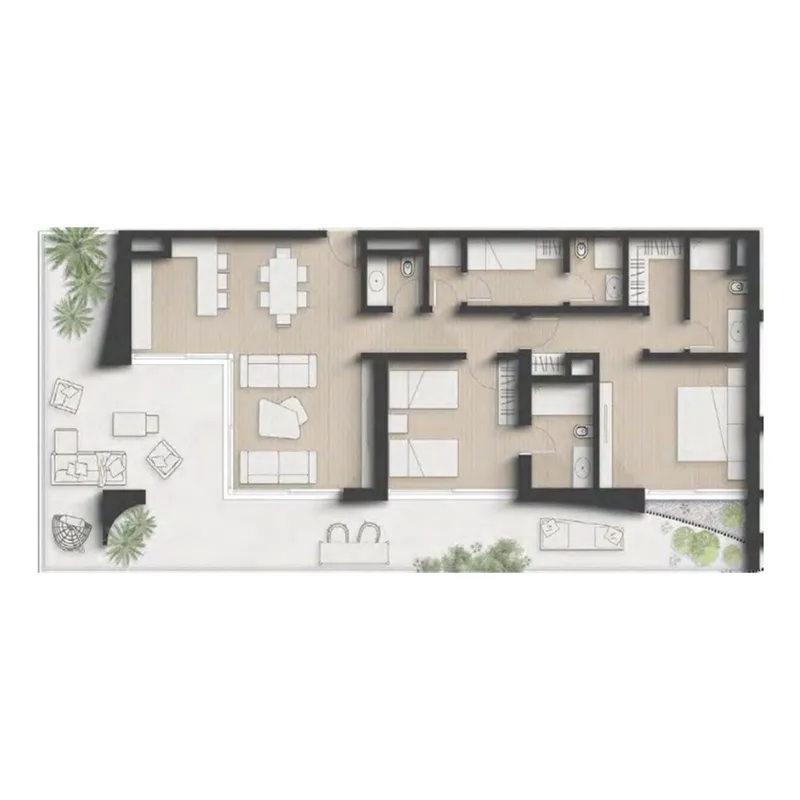2 bedroom layout