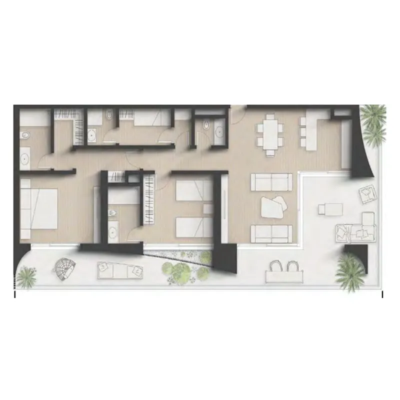 2 bedroom layout