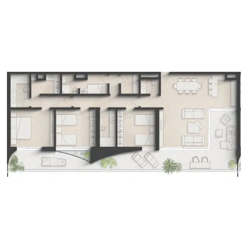 3 bedroom layout