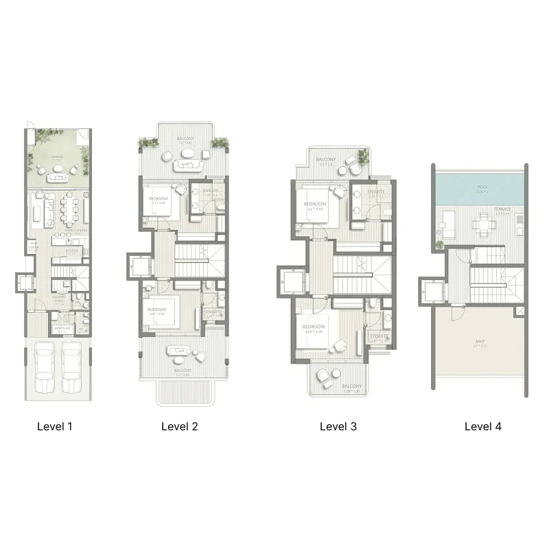 4 bedroom layout