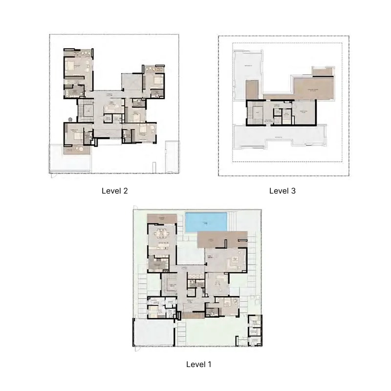 6 bedroom layout