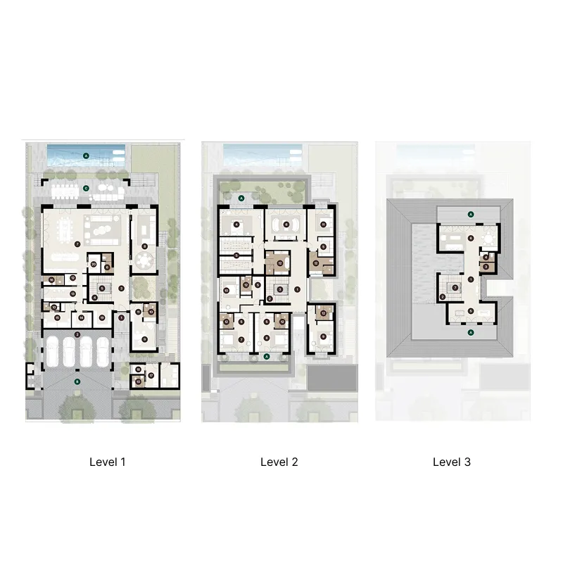 6 bedroom layout
