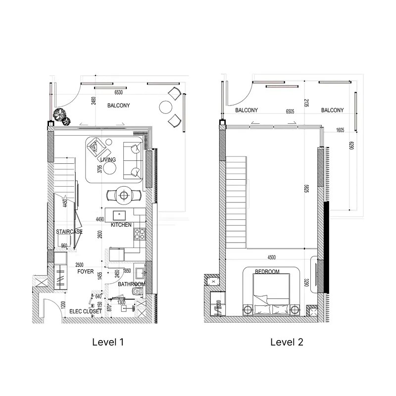 1 bedroom layout