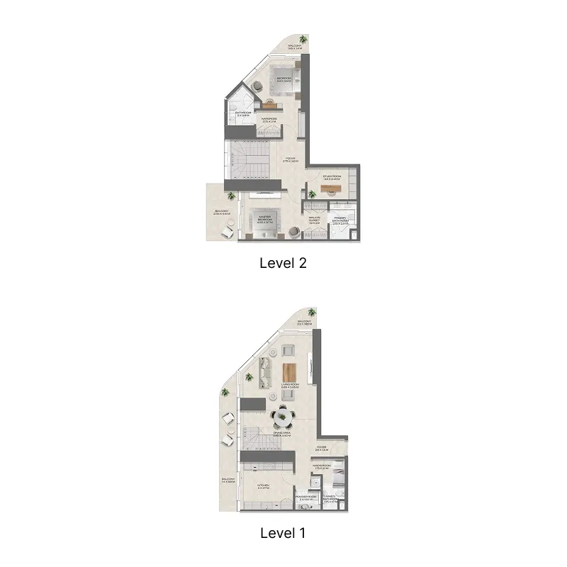 2 bedroom layout