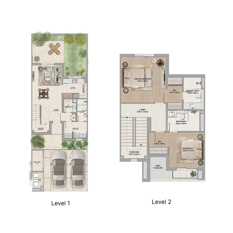 2 bedroom layout
