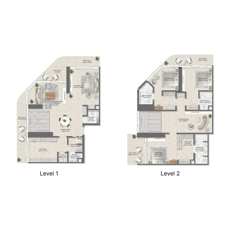 3 bedroom layout