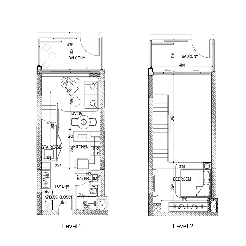 1 bedroom layout
