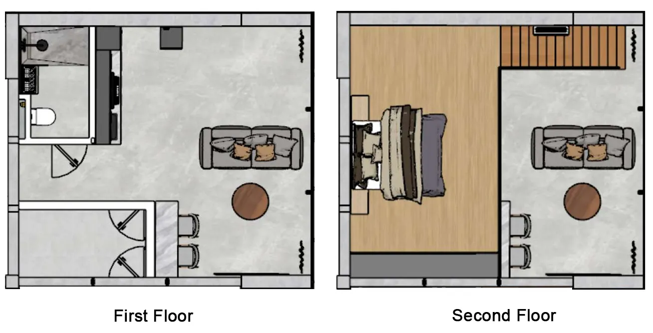 1 bedroom layout
