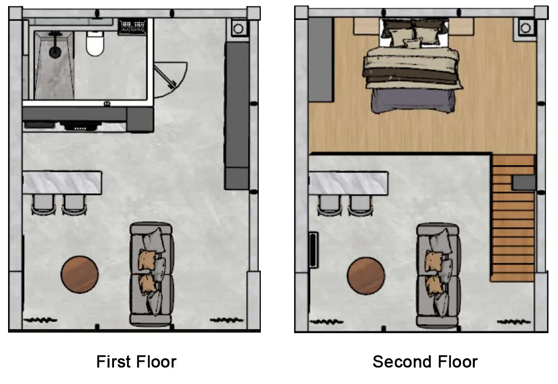 1 bedroom layout
