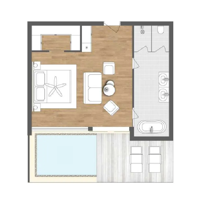 1 bedroom layout