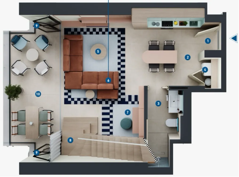 1 bedroom layout
