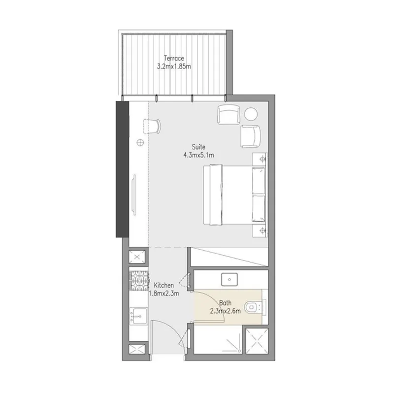 2 bedroom layout