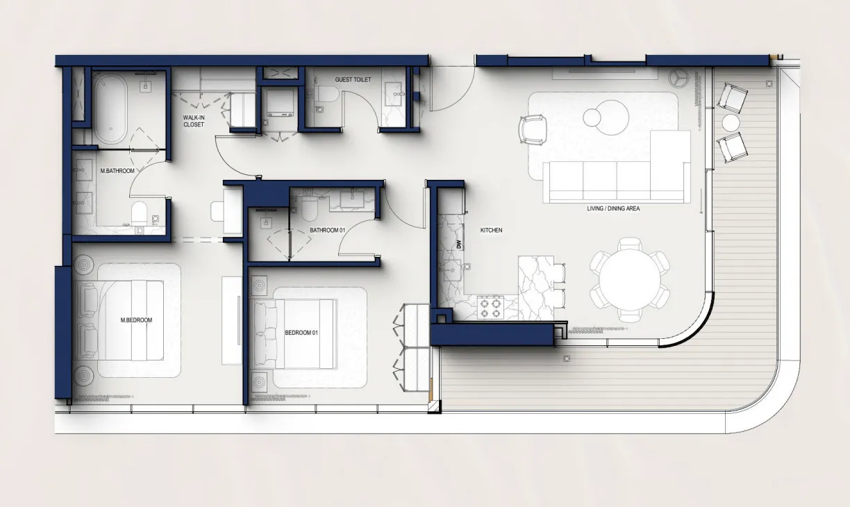 2 bedroom layout