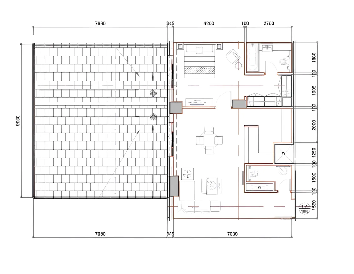1 bedroom layout
