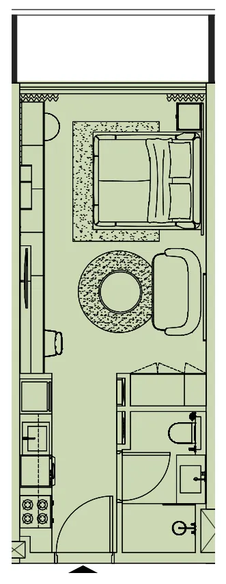 0 bedroom layout