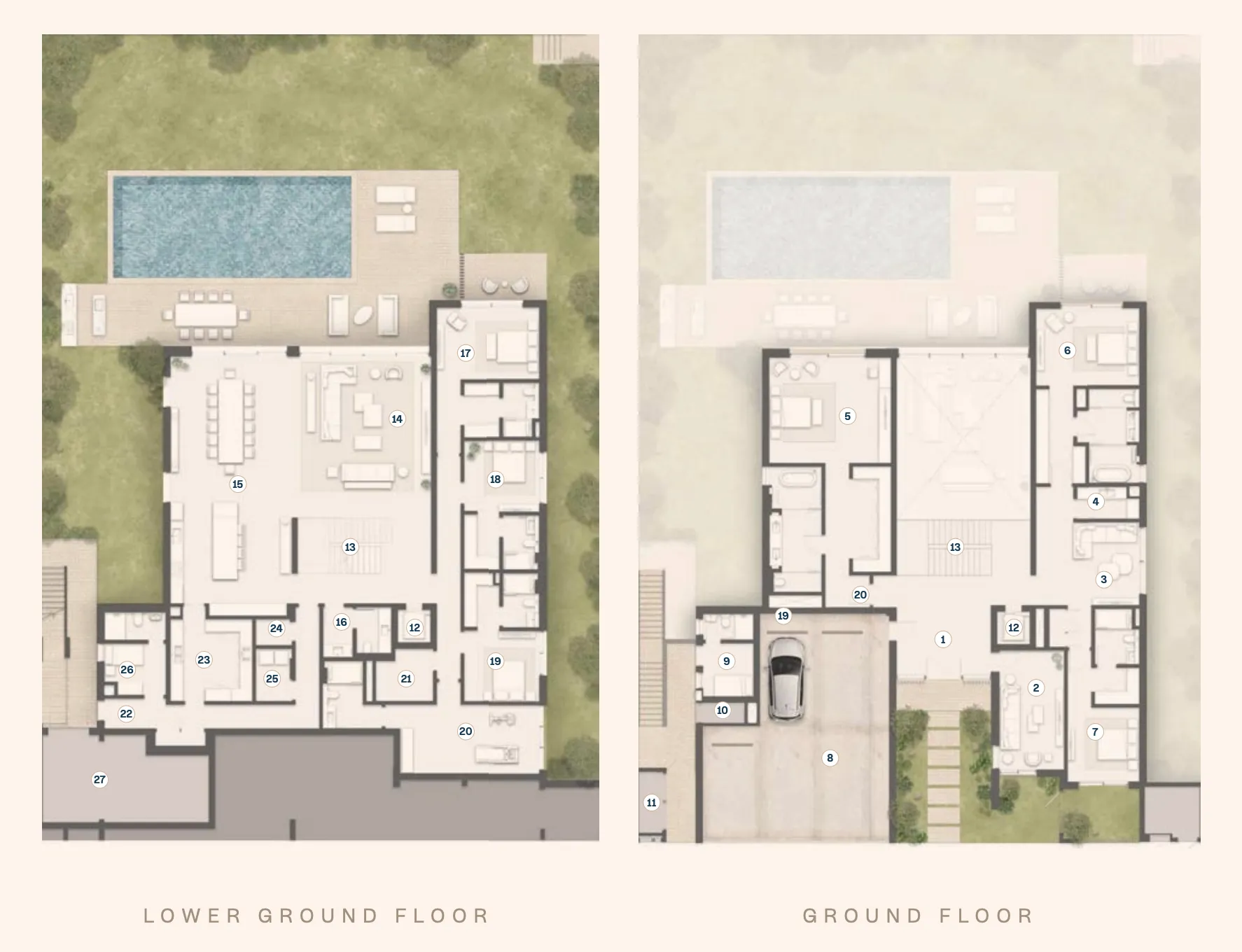 6 bedroom layout