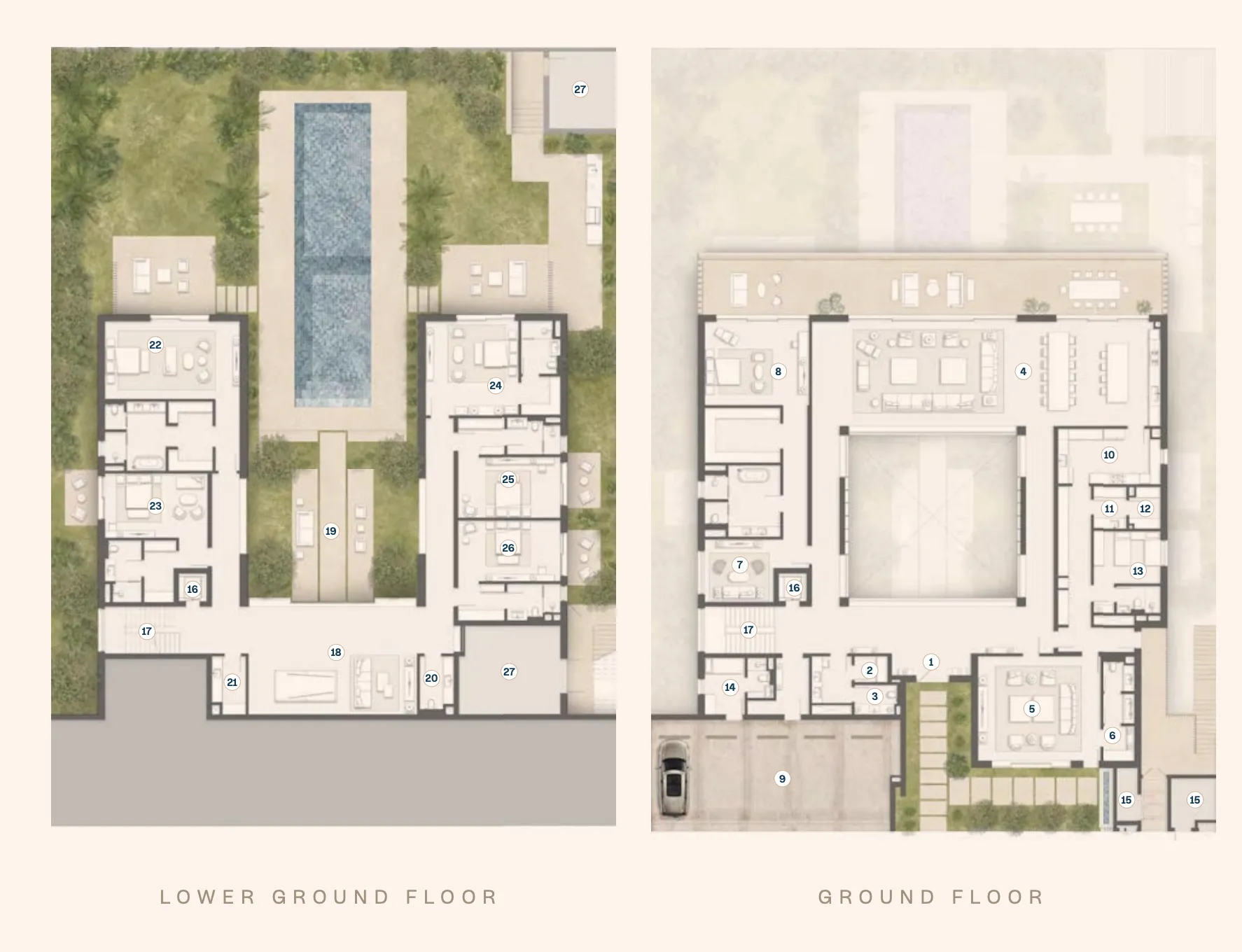 6 bedroom layout