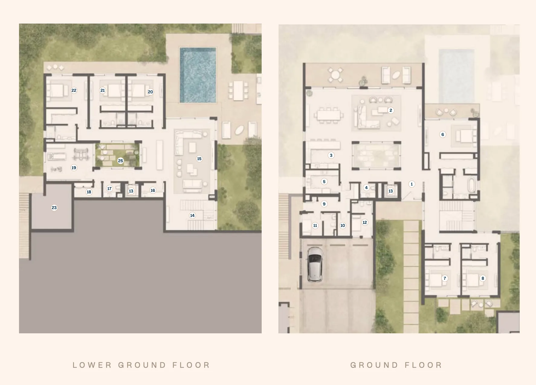 6 bedroom layout