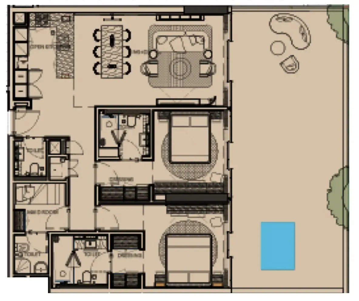 2 bedroom layout