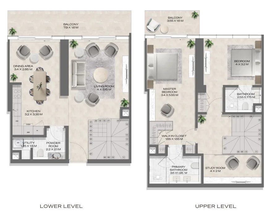 2 bedroom layout