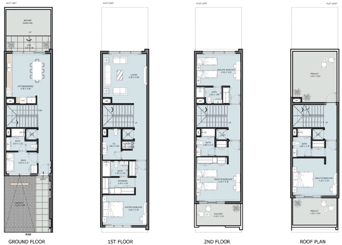 4 bedroom layout