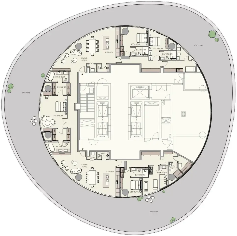 4 bedroom layout