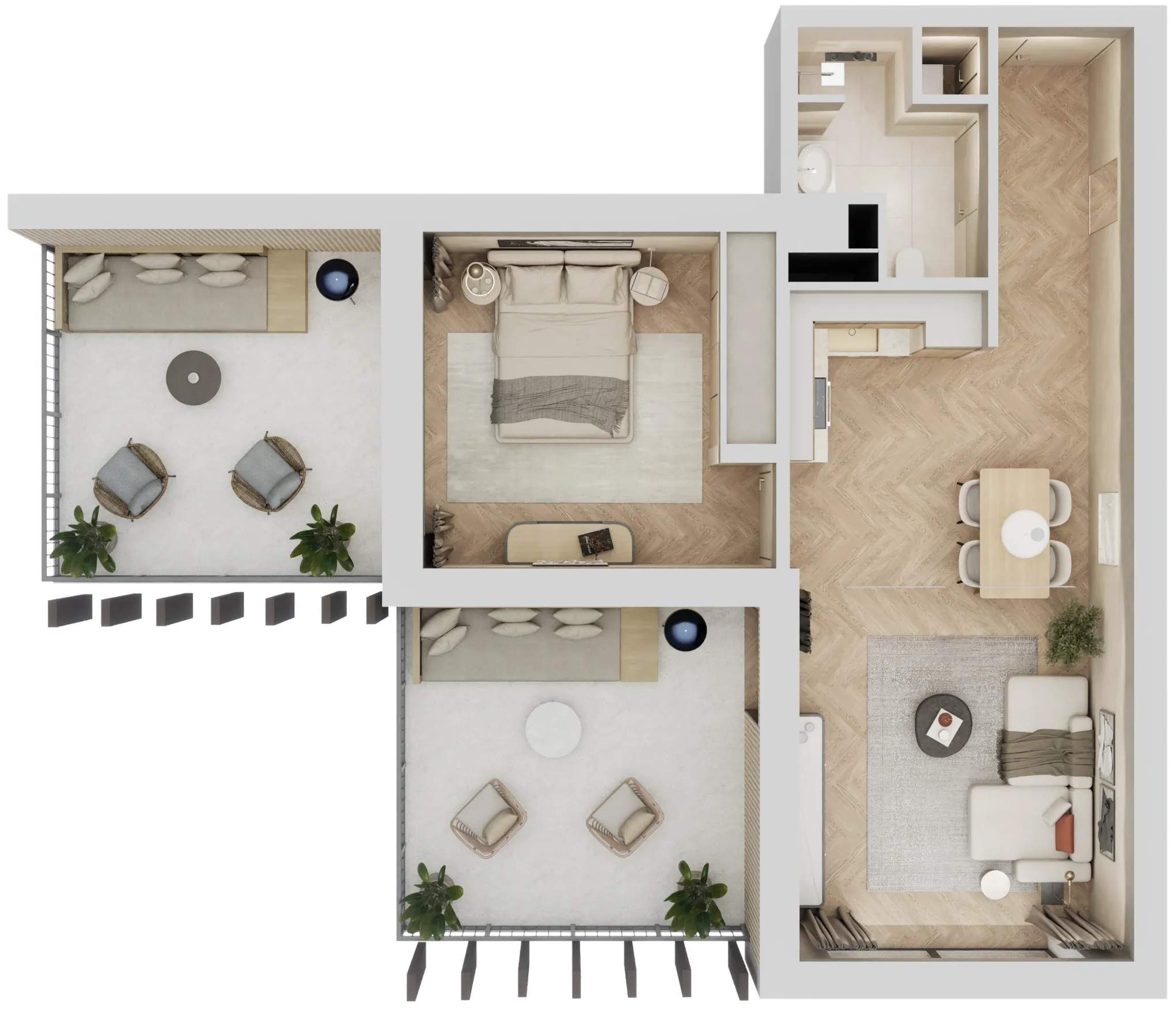1 bedroom layout