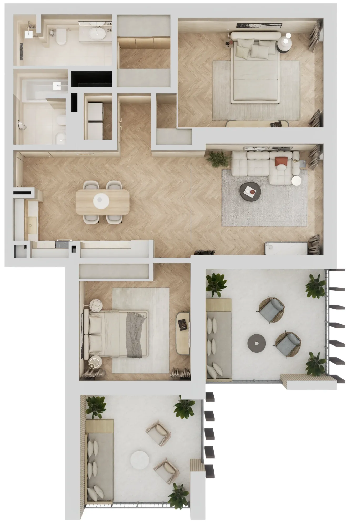 2 bedroom layout