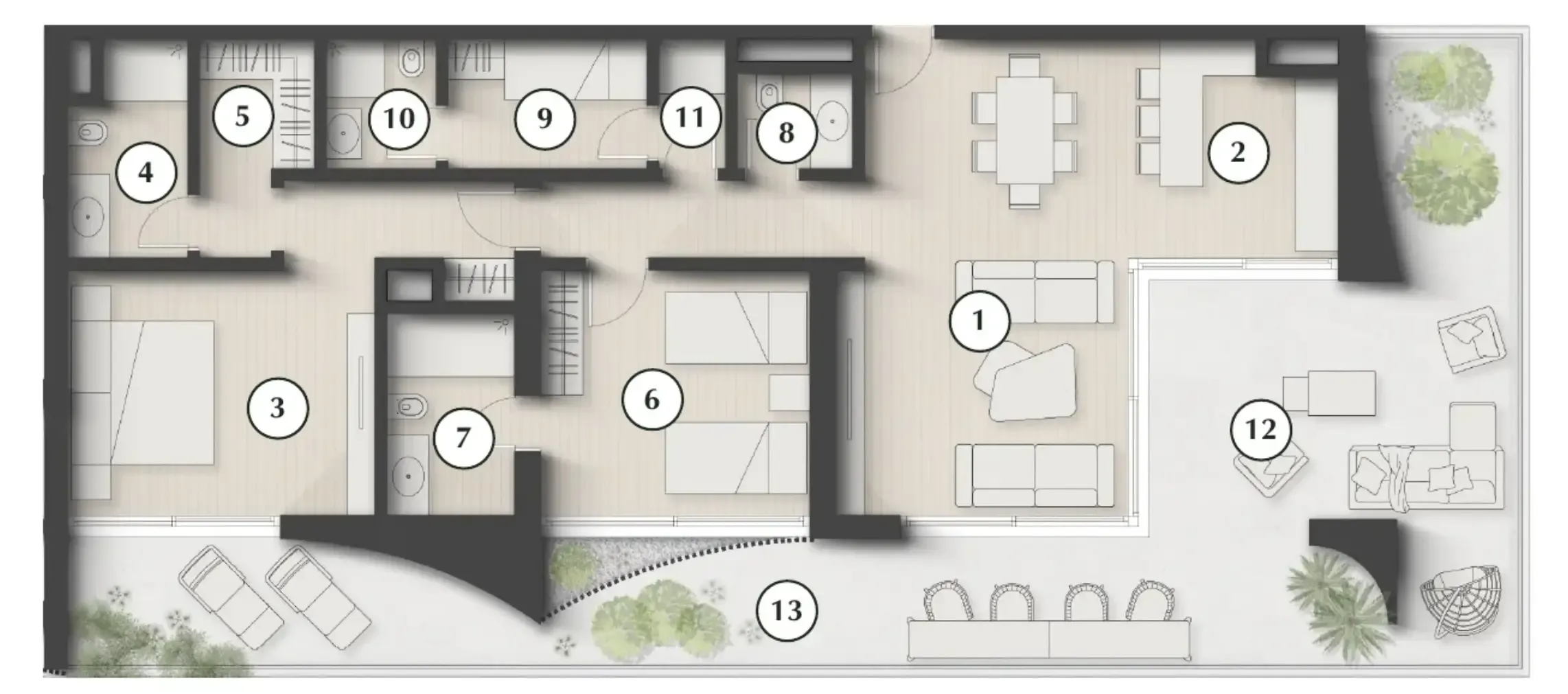2 bedroom layout