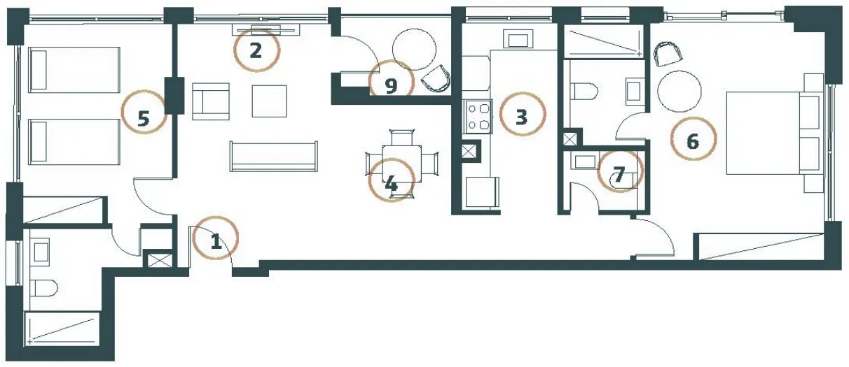 2 bedroom layout