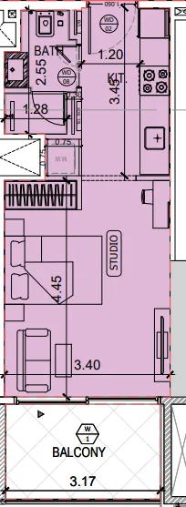 0 bedroom layout