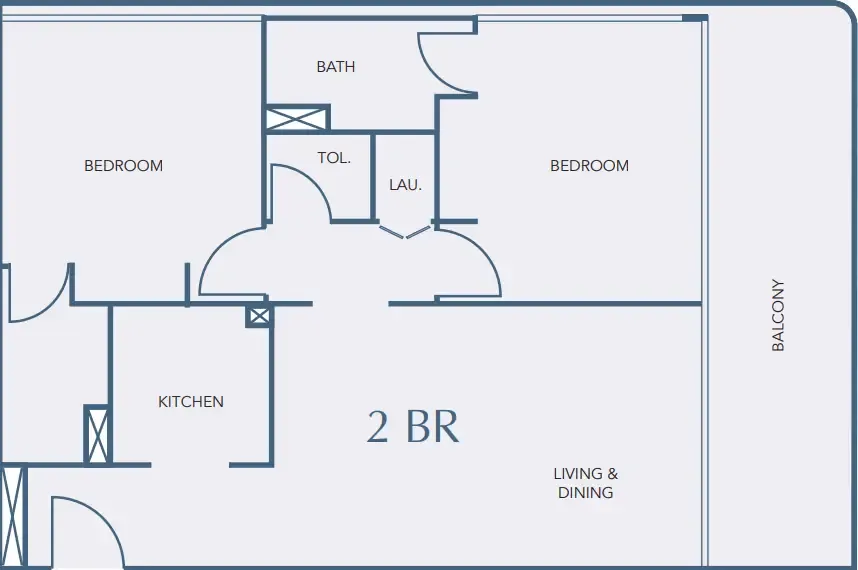 2 bedroom layout