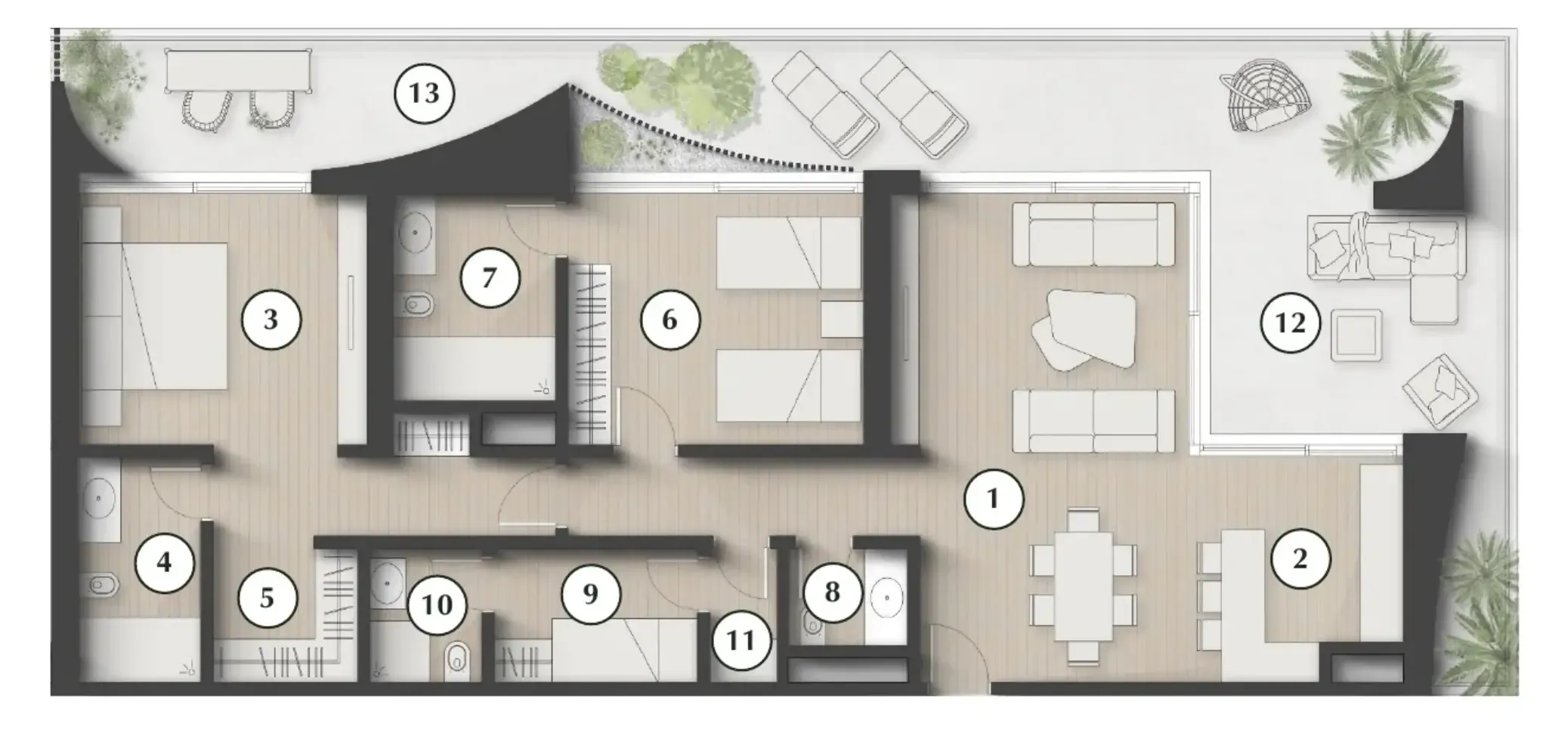 2 bedroom layout