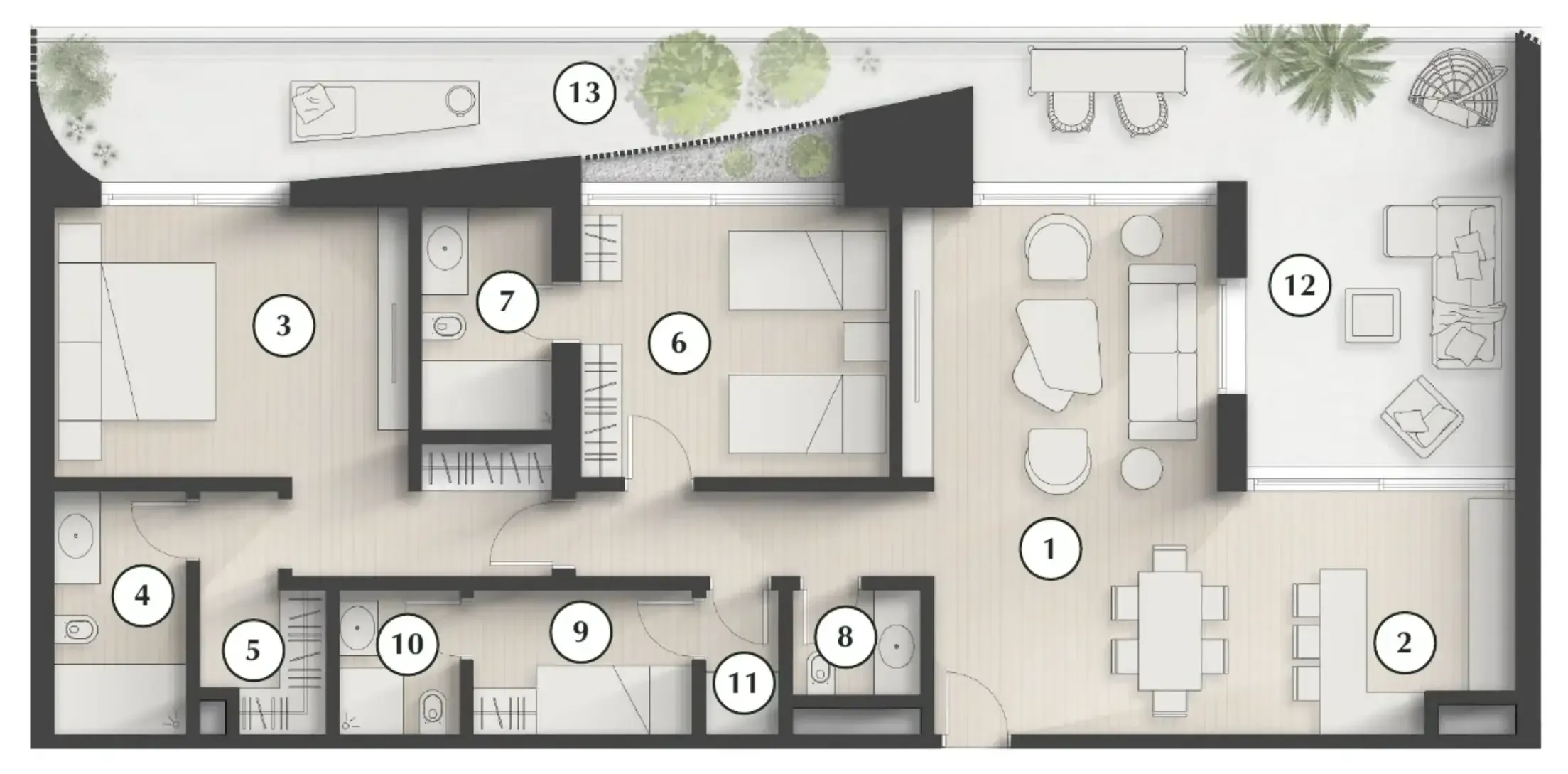 2 bedroom layout